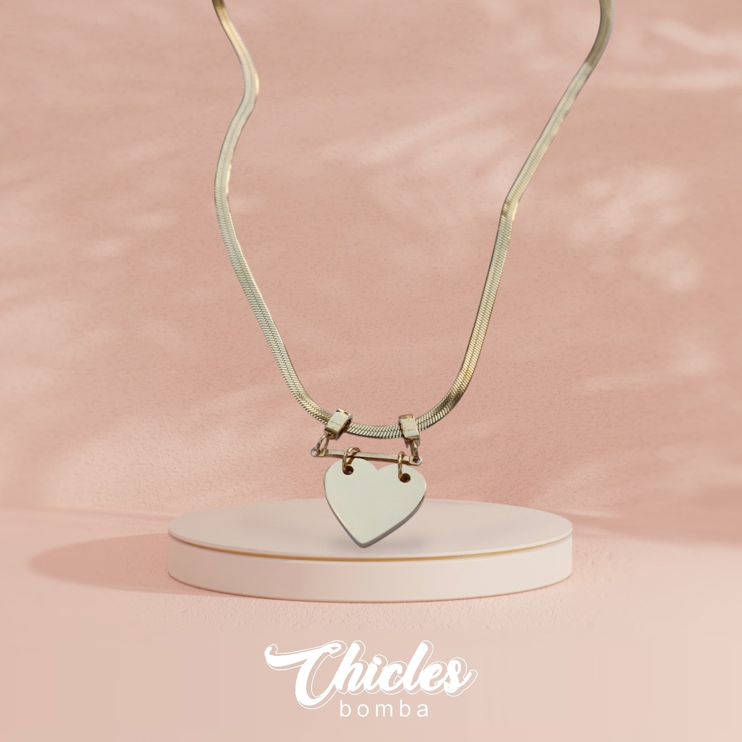 Collar dorado cadena lisa