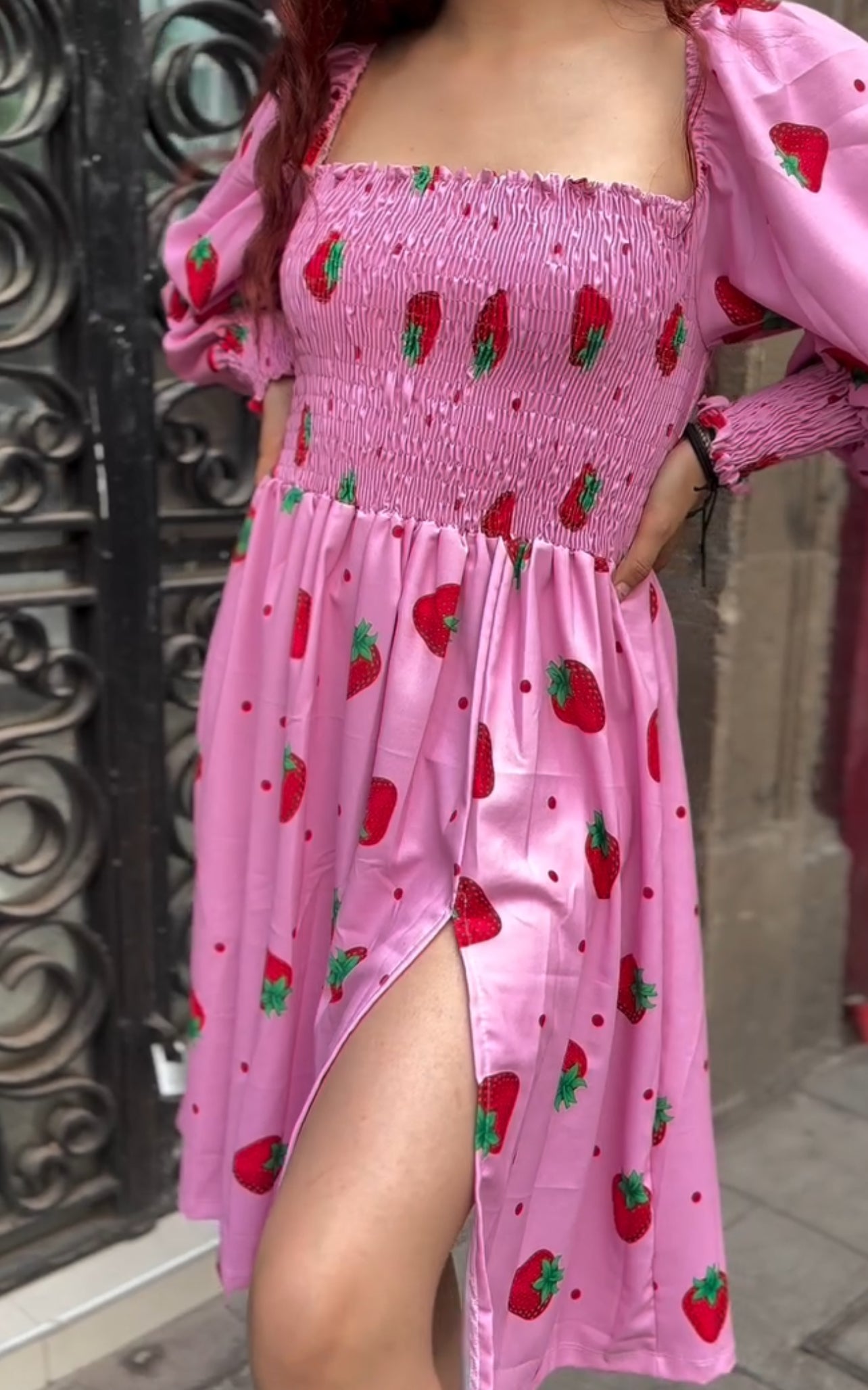 Vestido fresas