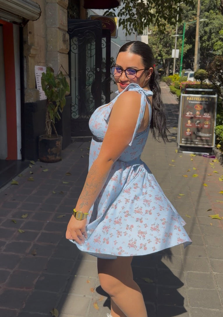 Vestido Magnolia azul