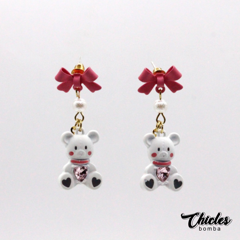 Aretes Osito Rosado