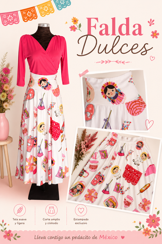 Falda dulces mexicanos