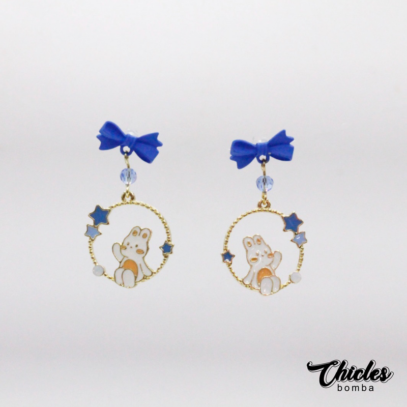 Aretes Conejo Azul