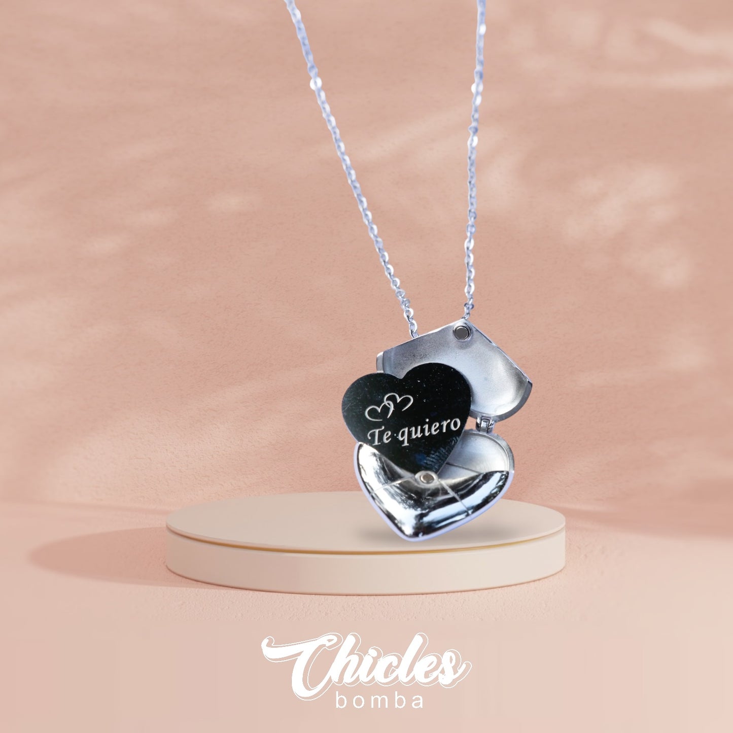 Relicario te quiero plata