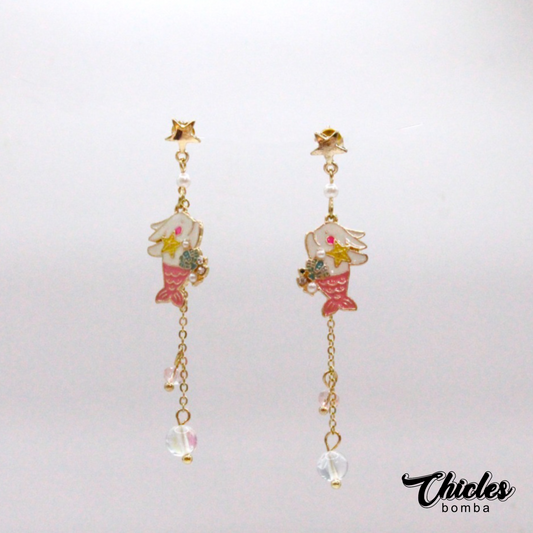 Aretes Conejo Sirena