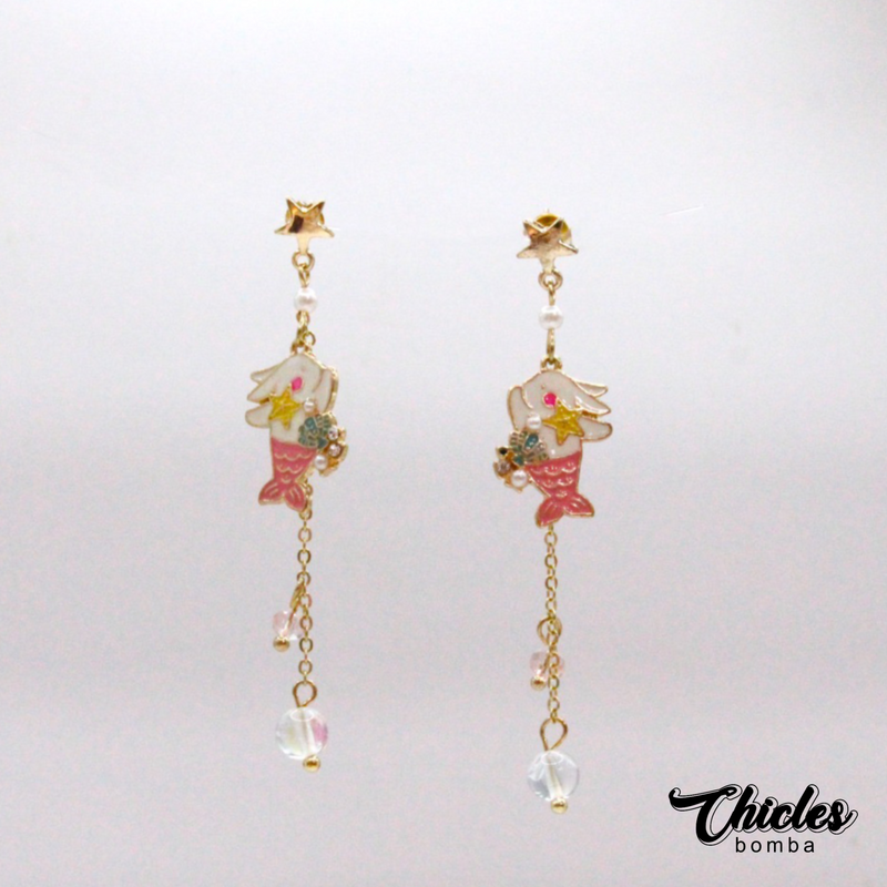 Aretes Conejo Sirena