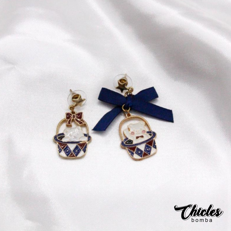 Aretes Oso con Moño