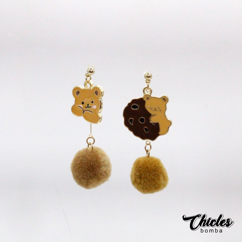 Aretes Osito Colgante