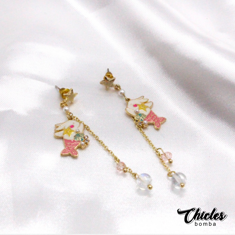 Aretes Conejo Sirena