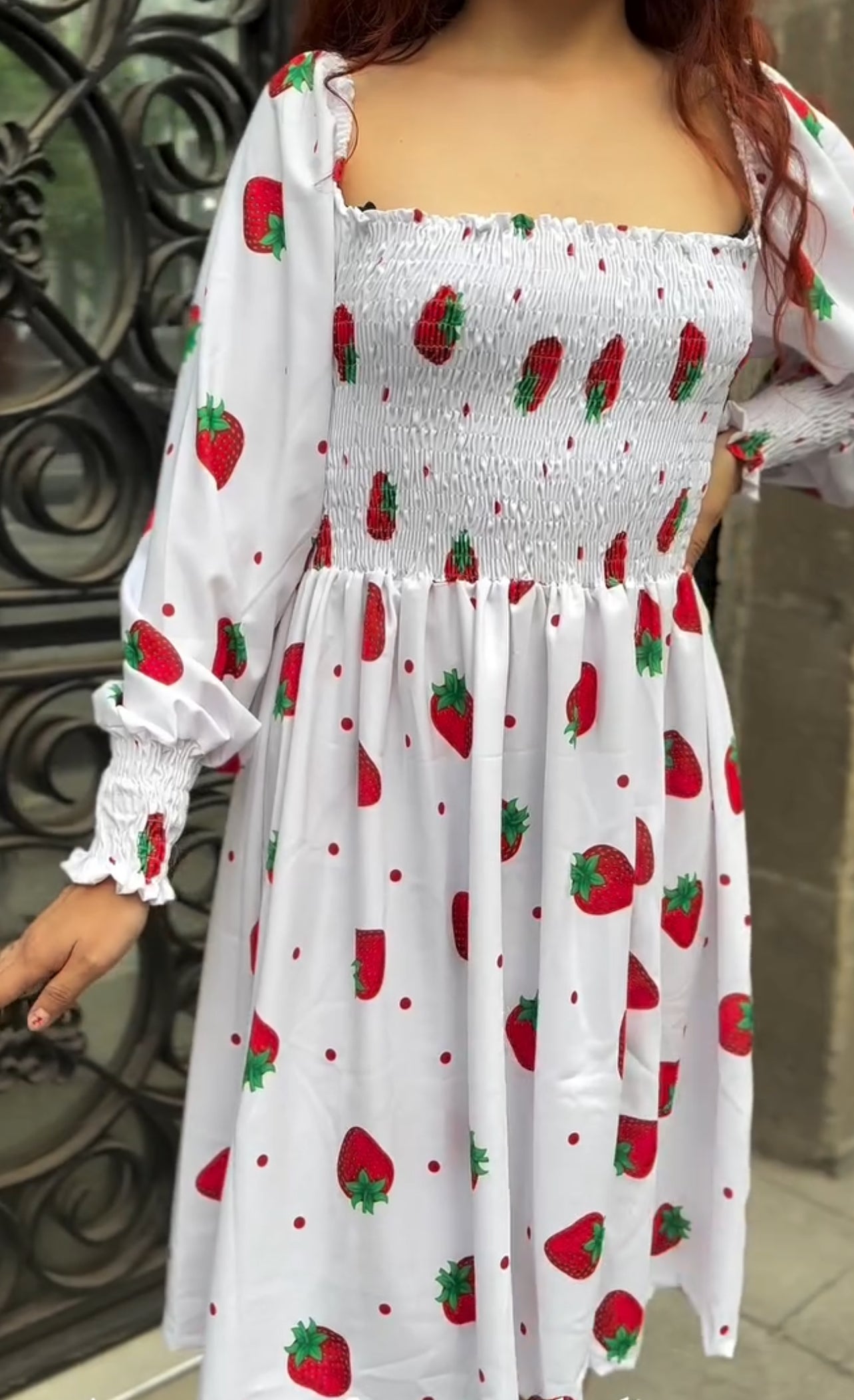 Vestido fresas