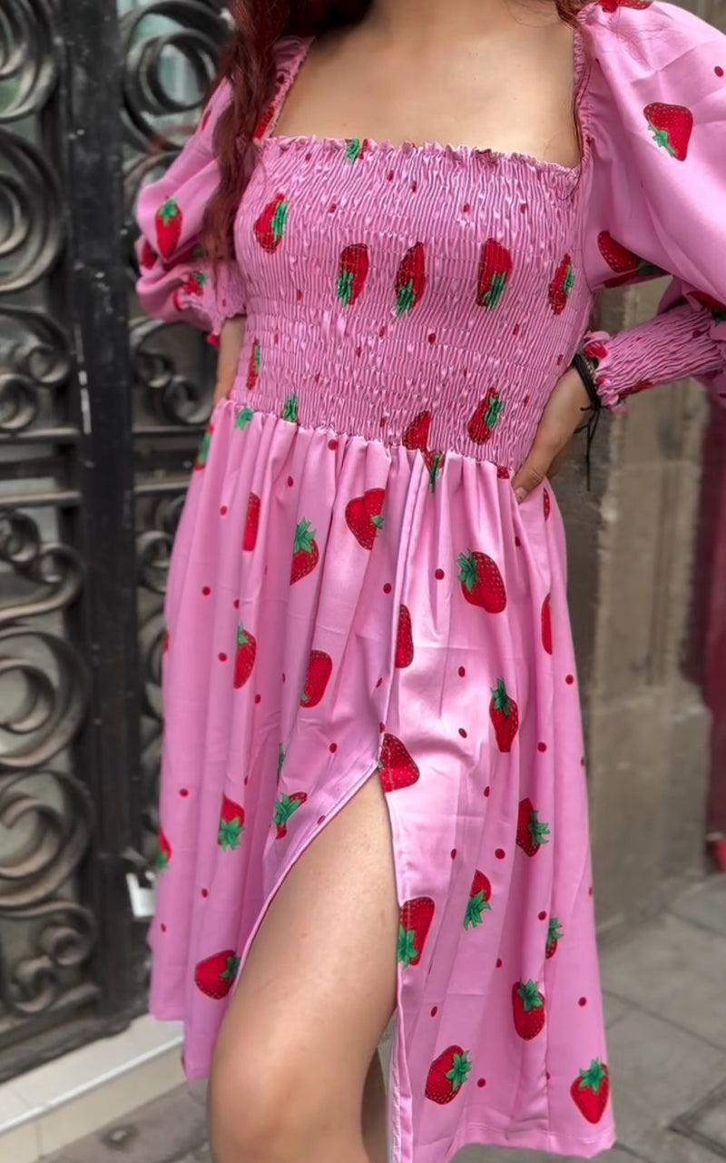 Vestido fresas