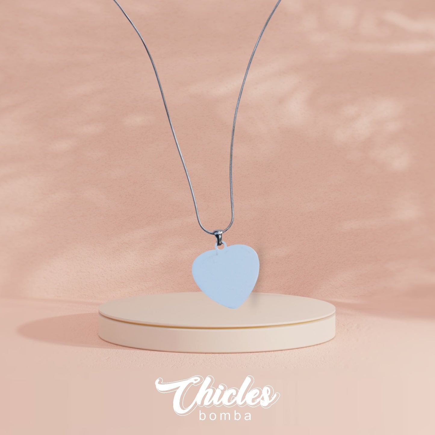 Collar corazón liso