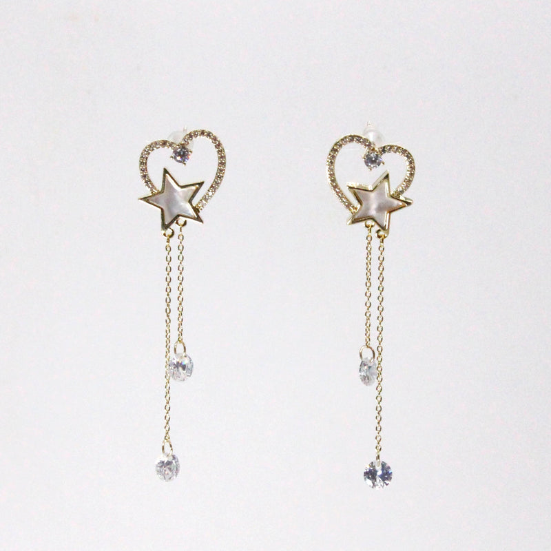 Aretes Corazón de Zirconia