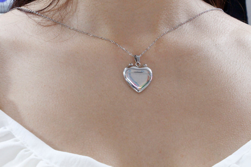 Collar Corazón Con Mensaje