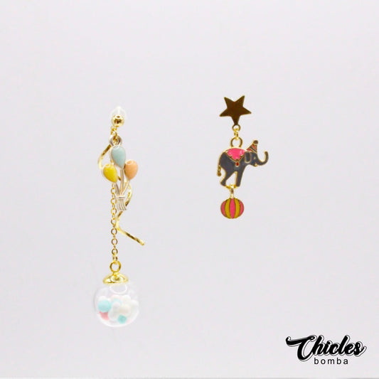 Aretes Elefante Circo